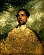 Sir Joshua Reynolds a young black oil painting